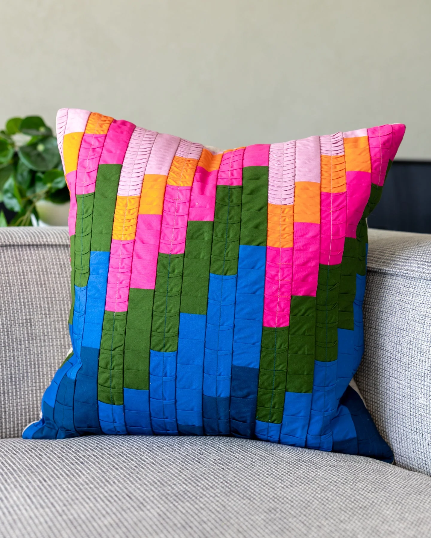 Camille Organic Cotton Abstract Throw Pillow