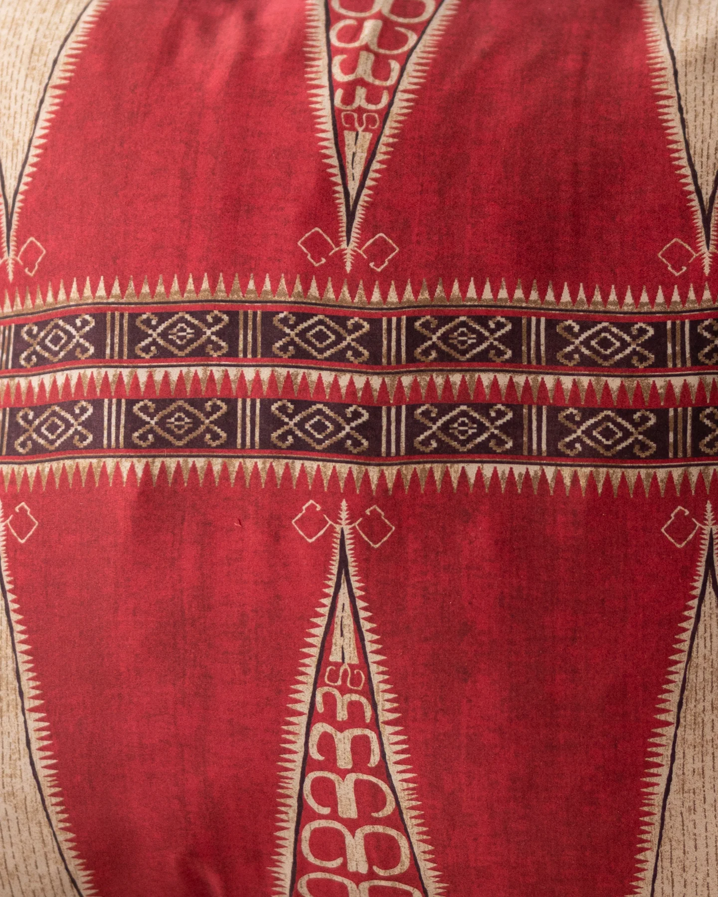 Clay Organic Silk Throw Pillow - Image 2