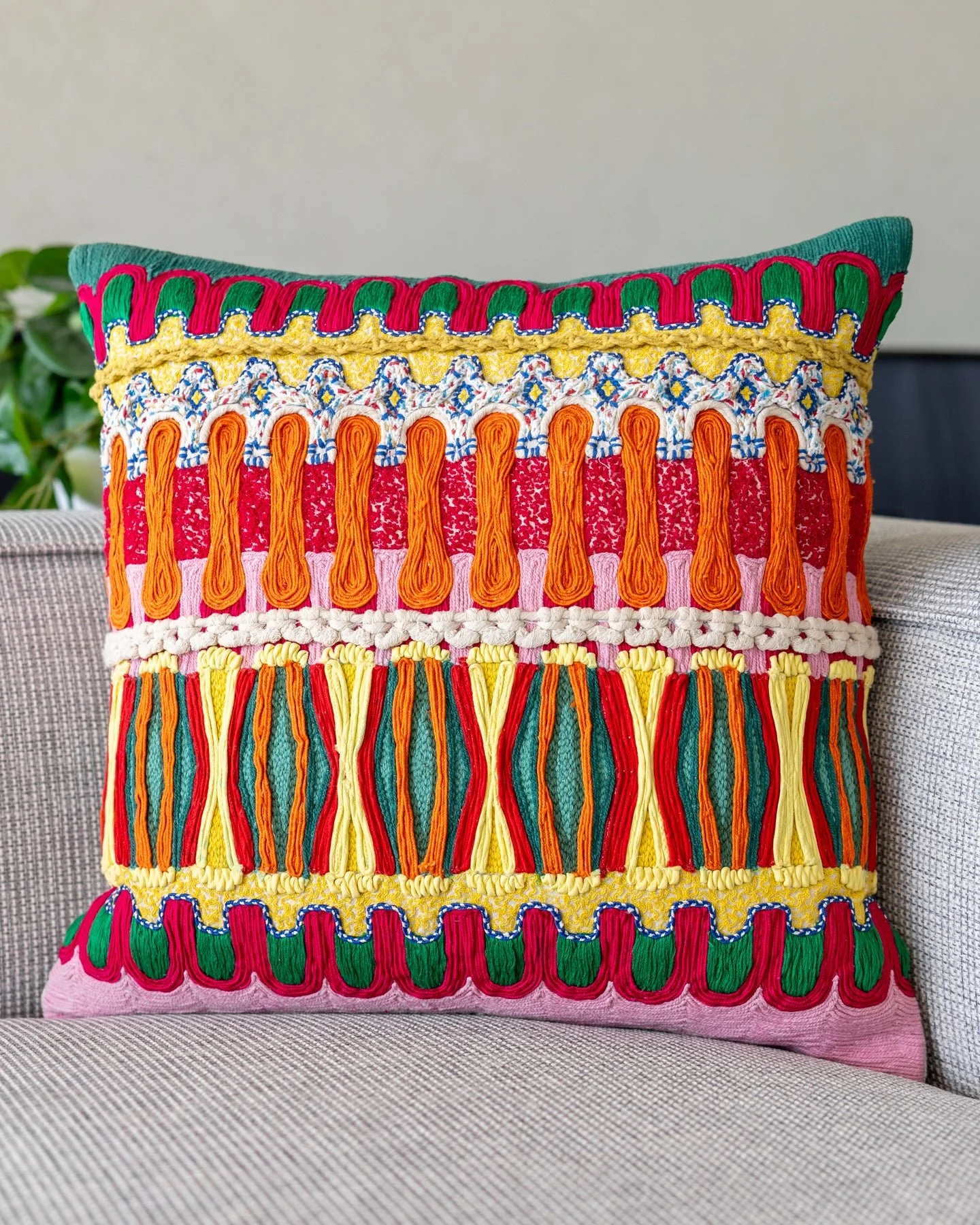 Giada Organic Cotton Throw Pillow