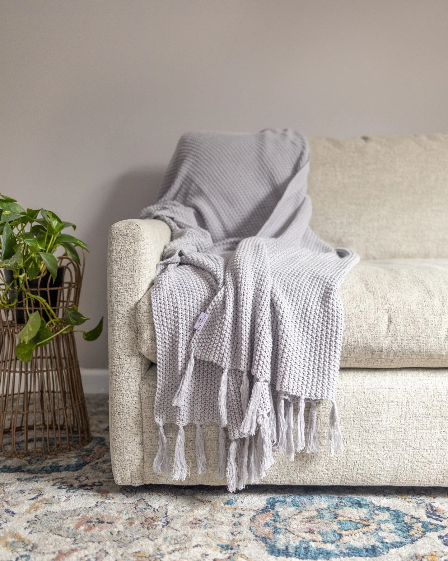 Hallen Organic Cotton Knit Throw Blanket $106 Today Only - Image 2