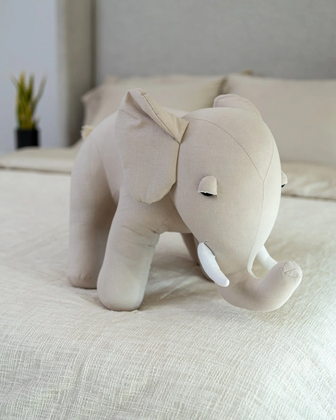 Organic Cotton Elephant Pillow - Image 4