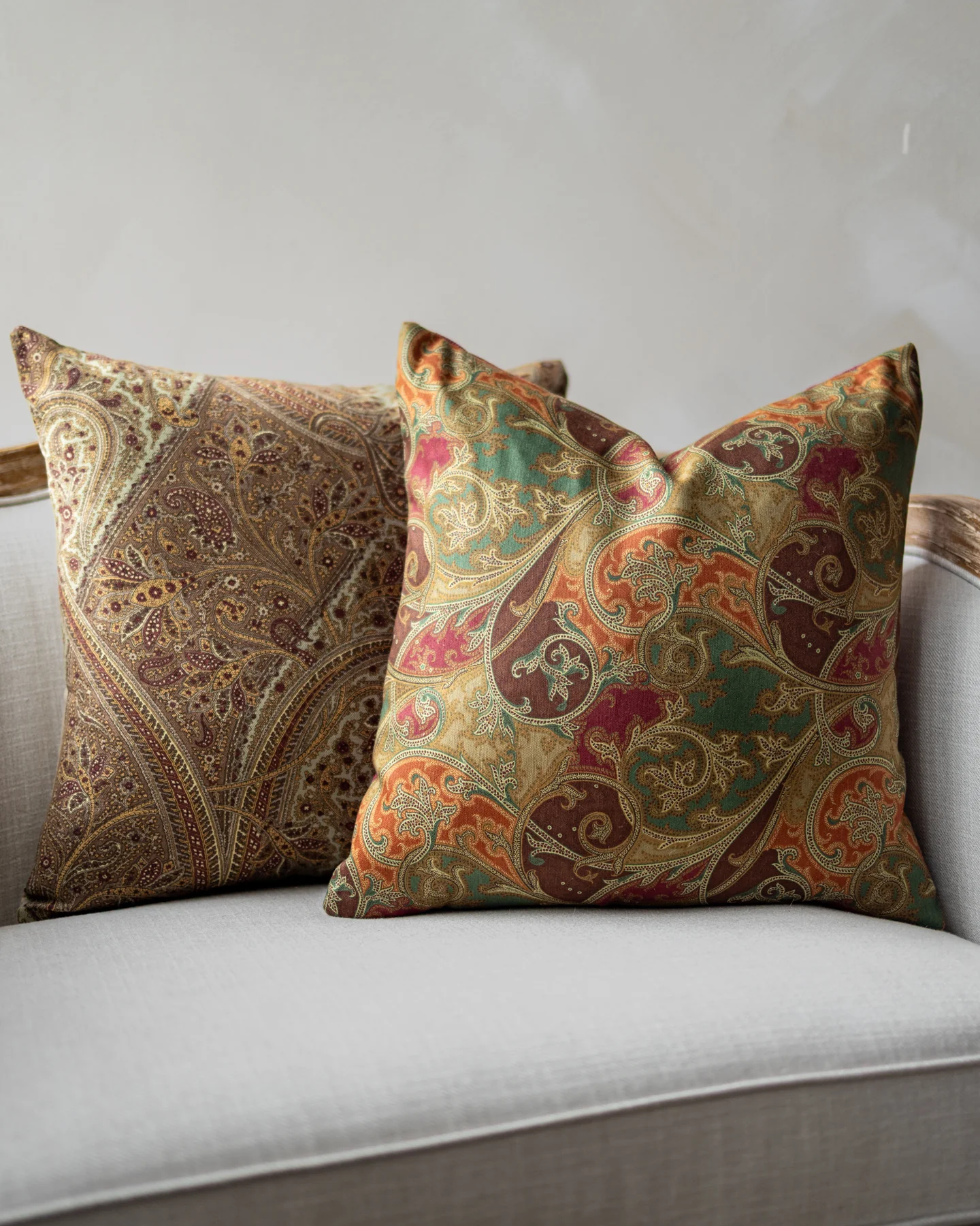 Phillip Green Paisley Throw Pillow - Image 4