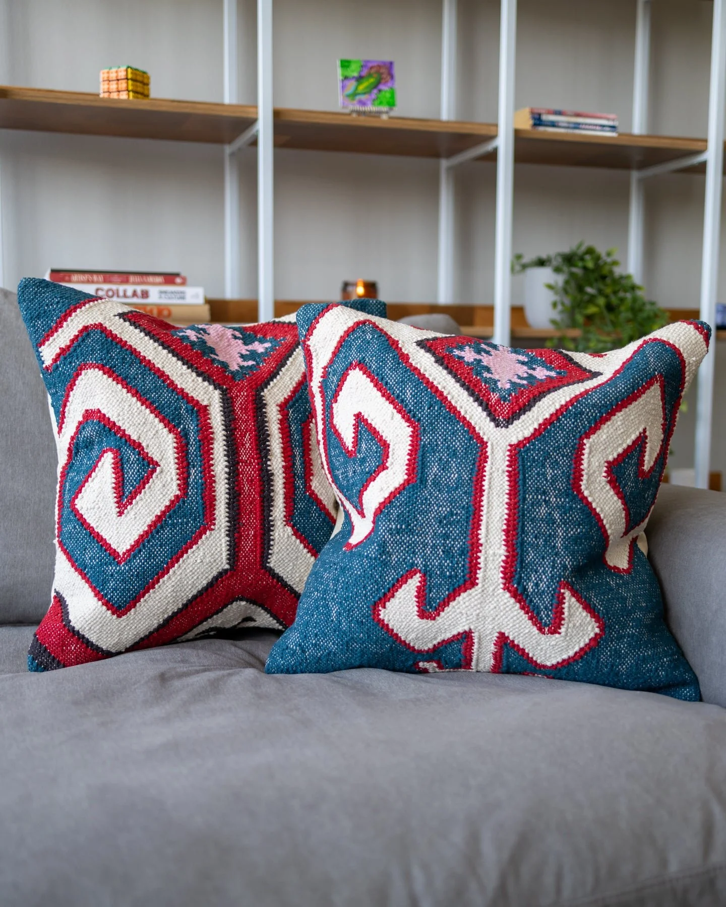 The Jake Organic Cotton Kilim Throw Pillow - Image 4