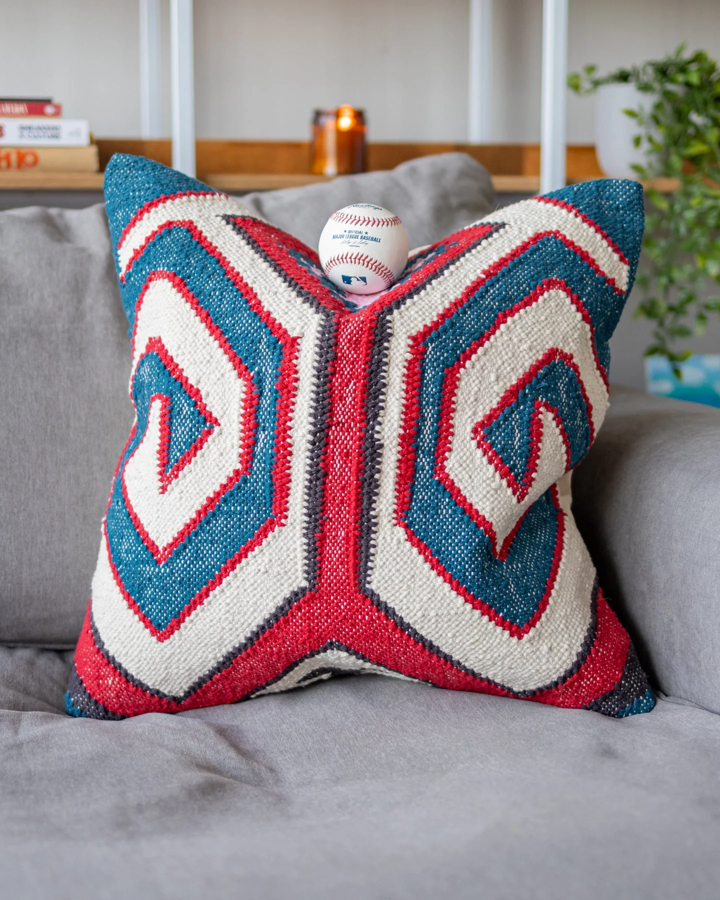 The Jake Organic Cotton Kilim Throw Pillow - Image 5