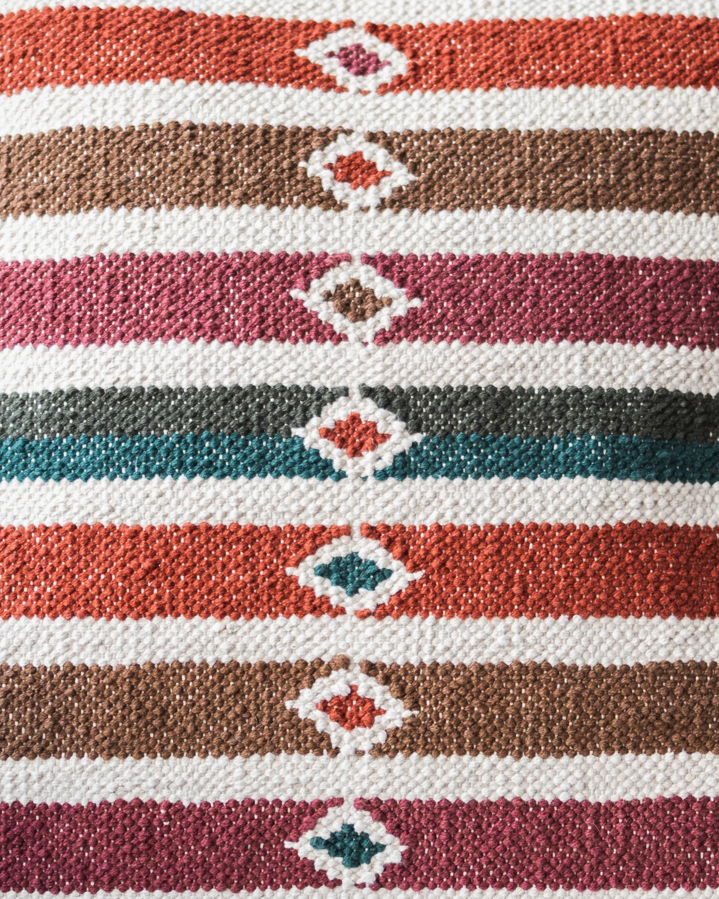 Zoya Organic Cotton Kilim Throw Pillow - Image 2